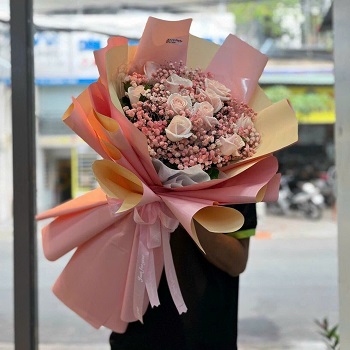 Shop Bán Hoa Đẹp Giao Tân Uyên - Bình Dương [HBD3012] - Baby Hồng